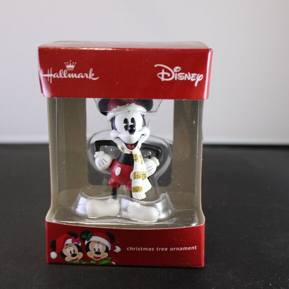 Disney Other - Disney Hallmark Mickey Mouse with White Scarf 2017 Holiday Ornament
